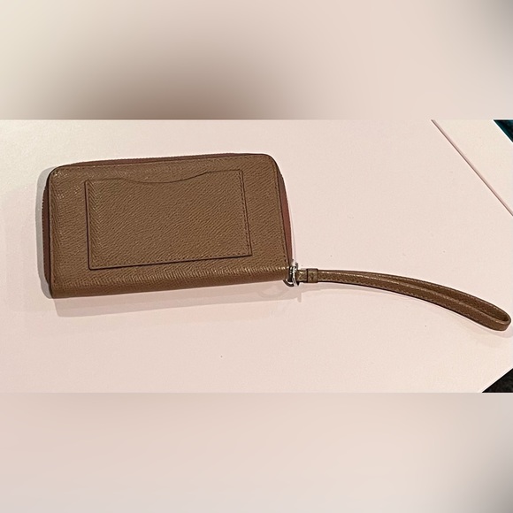 Brown Coach Wristlet Wallet - Picture 2 of 5